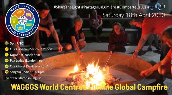 #ShareTheLight, WorldWide Virtual Campfire Sing-Along April 18, 2020